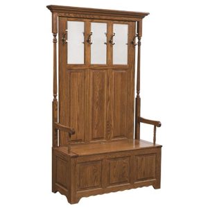 Traditional 3 Panel Hall Seat