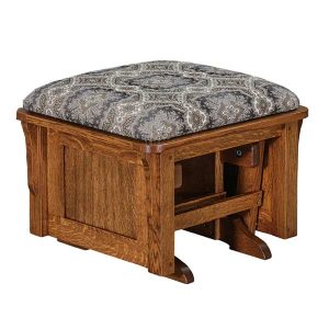 Bow Arm Panel Ottoman