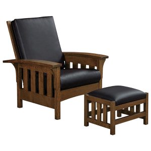 Bow Arm Slat Morris Chair