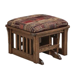 Bow Arm Slat Ottoman