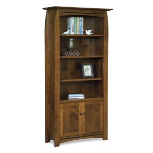 Boulder Creek Bookcase With Doors 010-BC