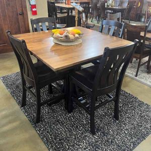 CLOSEOUT – Ridgewood Pub Table with 4 Monarch Barstools