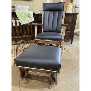 IN-STOCK - Mission Swivel Glider & Ottoman