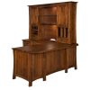 Arts & Crafts L Desk with Hutch Top - Image 2