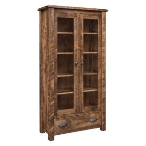 El Paso Bookcase with Glass Doors