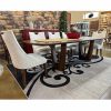 IN-STOCK - Westal Trestle Table & 8 Westal Side Chairs - Image 3
