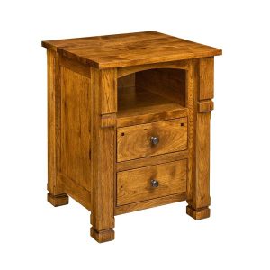 Brockport Top Opening 2 Drawer Nightstand