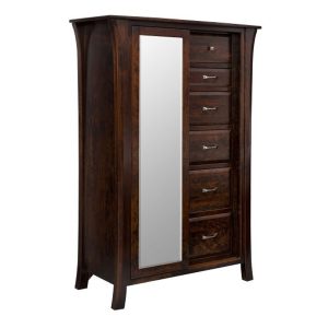 Ensenada 6 Drawer Sliding Door Armoire With Mirror