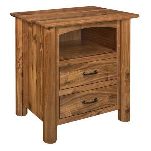 Fenwood 2 Drawer With Top Opening Nightstand