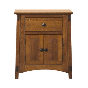 McCoy 1 Drawer 2 Door Nightstand