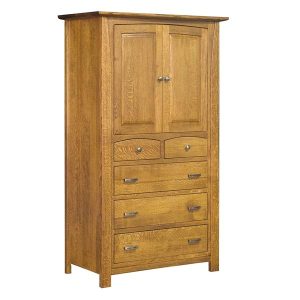 Mondovi 5 Drawer 2 Door Armoire