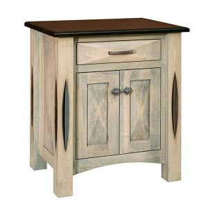 Ravena 2 Door 1 Drawer Nightstand