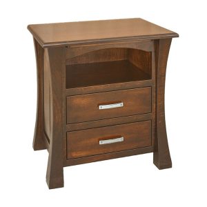 Vandalia 2 Drawer Open Top Nightstand