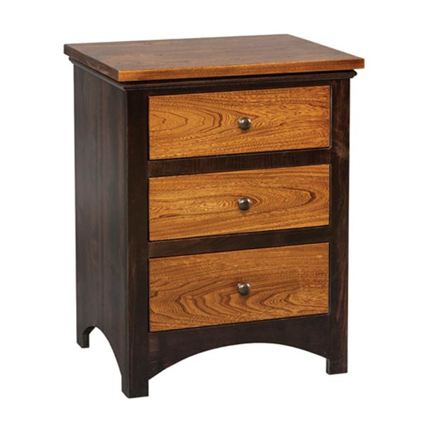 Buckeye Elm 3 Drawer Nightstand