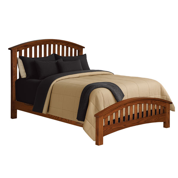 Buckeye Slat Bed with Arched Footboard