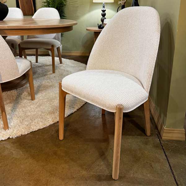 IN-STOCK - Burrick Pedestal Table & 6 Burrick Side Chairs - Image 3