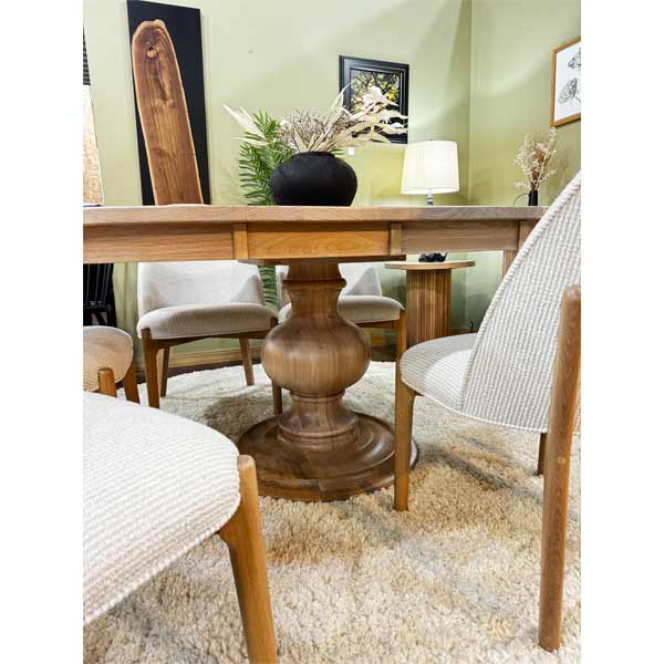 IN-STOCK - Burrick Pedestal Table & 6 Burrick Side Chairs - Image 2